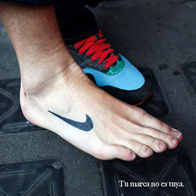 Tattoo Nike - Tu marca no es tuya